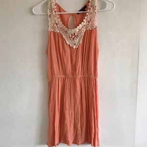 Peach/Salmon Crotchet Sundress